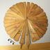 E0734: Ink -wash Wooden Wheel Fan, Japan