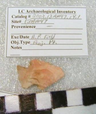 1969.002.00213; Stone Projectile Point