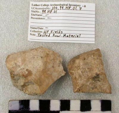 1969.002.00241; chipped stone -tested raw material