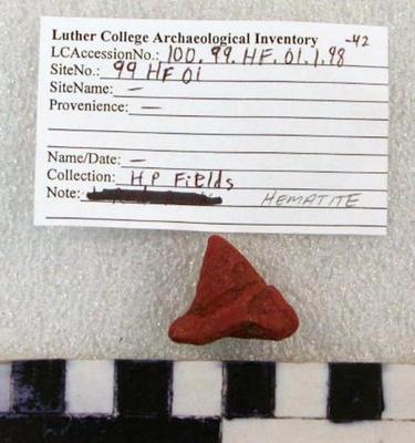 1969.002.00366; un-prepared stone -hematite