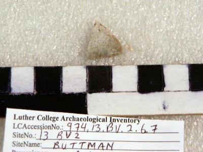 1974.002.00108; Stone Projectile Point- Fragment