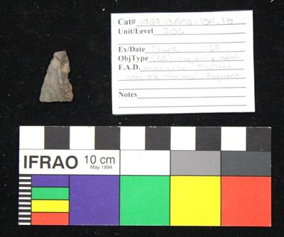 1969.003.00285; Stone Projectile Point- Madison