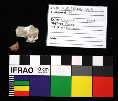 1969.003.00187; Chipped Stone- Flake