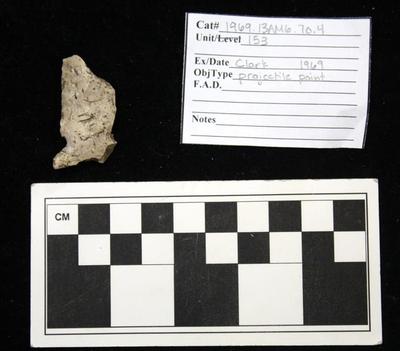 1969.003.00196; Stone Projectile Point