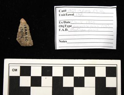 1969.003.00102; Stone Projectile Point- Madison
