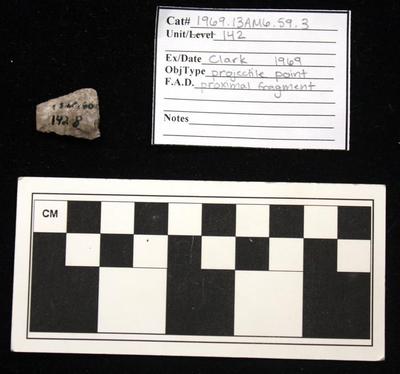 1969.003.00117; Stone Projectile Point- Triangular