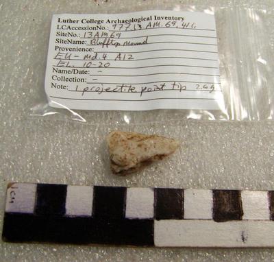 1977.003.00060; Stone Projectile Point