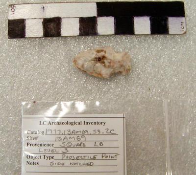 1977.003.00254; Stone Projectile Point