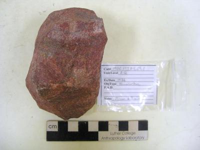 1976.001.00081; Ground Stone- Hammer Stone