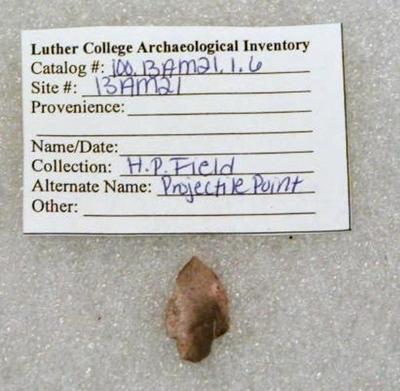 1969.002.00170; Stone Projectile Point