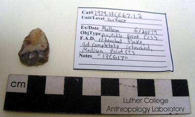 1979.002.00088; Stone Projectile Point