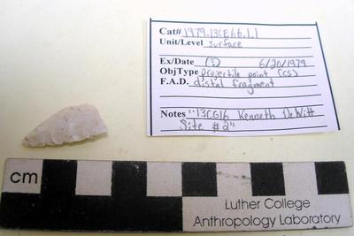 1979.002.00068; Stone Projectile Point