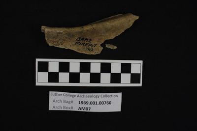 1969.001.00760; Faunal Bone- Fragment