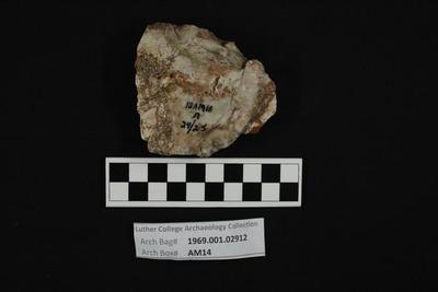 1969.001.02912; Chipped Stone- Tested Raw Material
