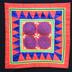 E1437: Hmong Pandau Reverse Applique, geometric circle