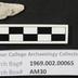 1969.002.00065; Stone Projectile Point