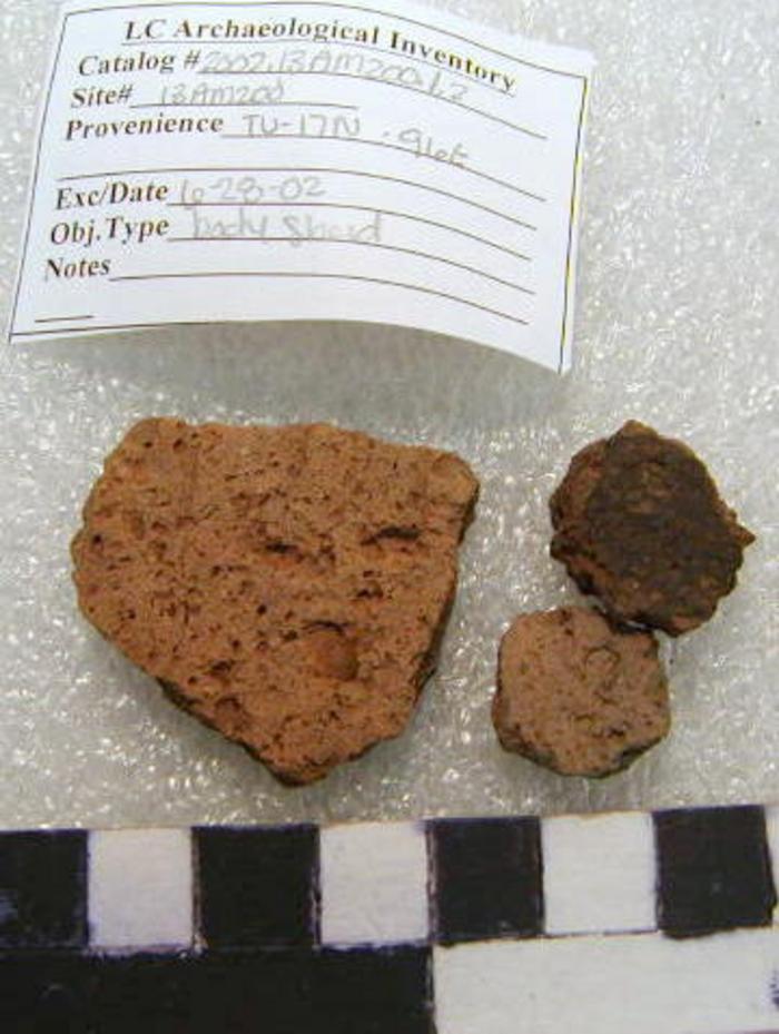 2002.001.00002; Ceramic- Body Sherd