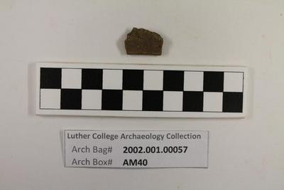 2002.001.00057; Ceramic- Rim Sherd