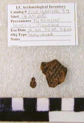 2002.001.00043; Ceramic- Body Sherd