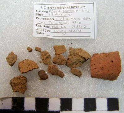 2002.001.00034; Ceramic- Body Sherd