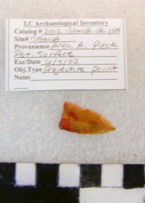 2002.001.00597; Stone Projectile Point