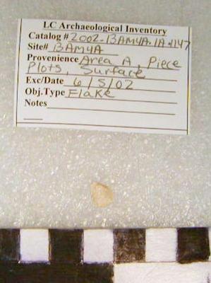 2002.001.00595; Chipped Stone- Flake