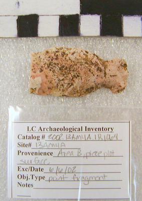 2002.001.00712; Stone Projectile Point- Fragment