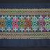 E1441: Hmong Clothing, Embroidered Panel for Skirt, geometric Motif