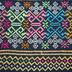 E1441: Hmong Clothing, Embroidered Panel for Skirt, geometric Motif