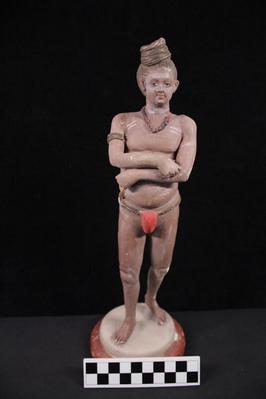 E1311: India- Clay Figurine, Religious Mendicant, a Samryasi or Sadhu