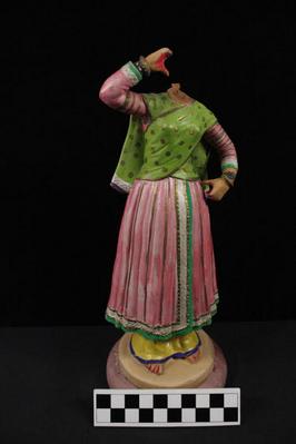 E1312: India- Clay Figurine, Dancing girl (Headless)