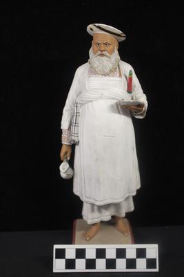 E1272: India- Clay Figurine, Indian Butler or "Khansama"