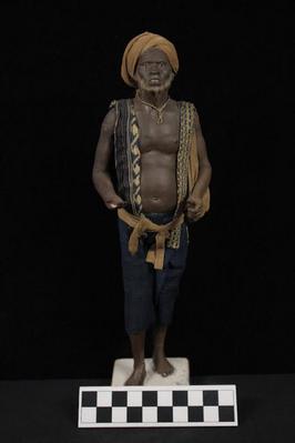E1289: India-  Clay Figurine, Beggar Man