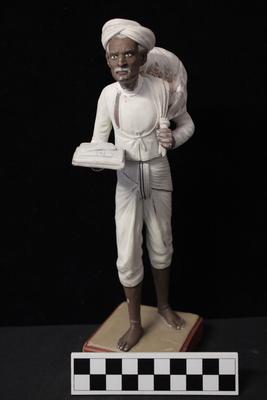 E1301: India- Clay Figurine, Washerman or "Dhobi"