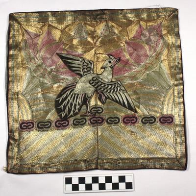 E1524.A: 19th Century Chinese Civilian Rank Badge, Embroidered Silk