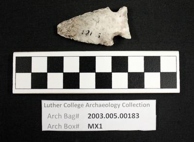 2003.005.00183: chipped stone-projectile point