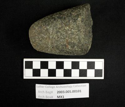 2003.005.00101: ground stone-hammerstone