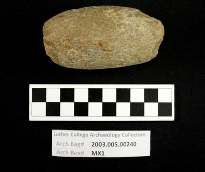 2003.005.00240: ground stone-hammerstone