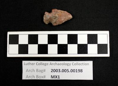 2003.005.00198: chipped stone-projectile point