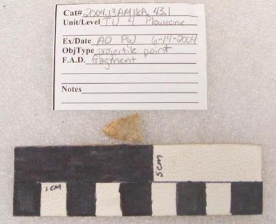 2004.001.00097; Stone Projectile Point
