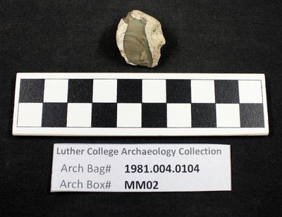 1981.004.0104; chipped stone- core- fragment