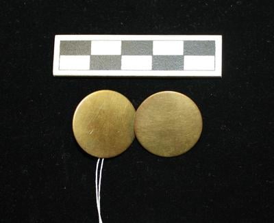 E1559: Circular brass buttons