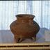 1969.PAN.00132: Tripod jar with effigy hanldles
