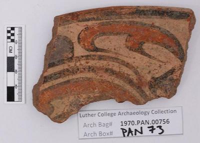 1970.PAN.00756: Polychrome rim sherd; Conte