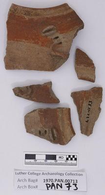 1970.PAN.00713: Polychrome rim sherd; Chiriquí