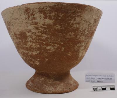 1969.PAN.00038: Reconstructed bowl on a pedestal base; Veraguas
